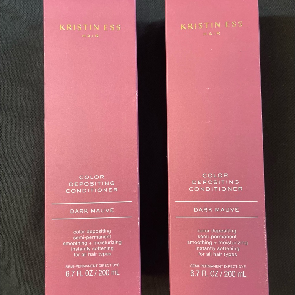 Kristin Ess Color Depositing Conditioner - Dark Mauve - 6.7 fl oz (2 Boxes)